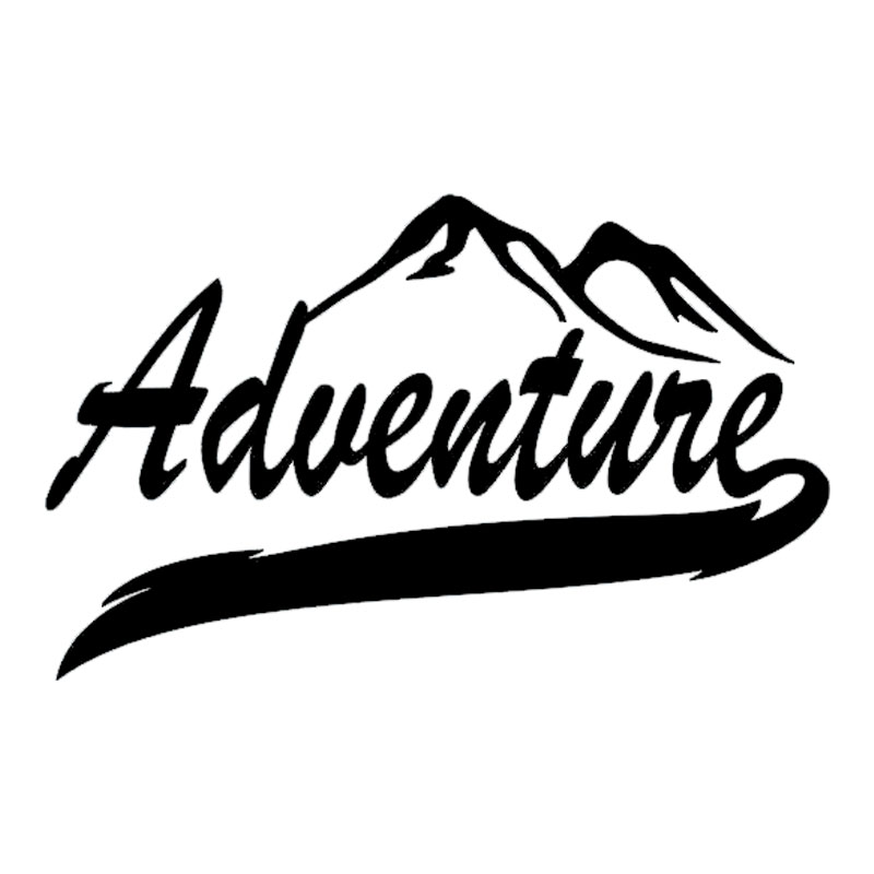 Outdoor Adventure Words - Pegatina de vinilo para coche, calcomanía