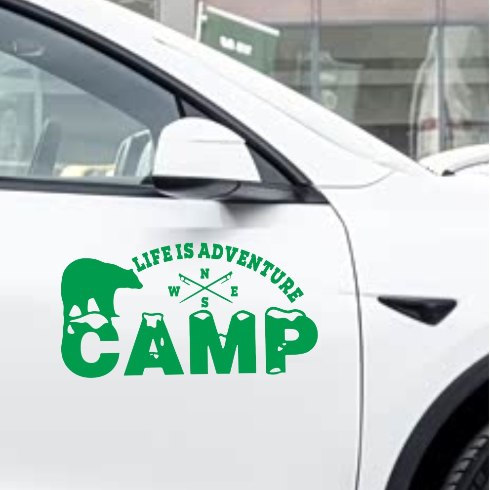 Outdoor Adventure Words - Pegatina de vinilo para coche de