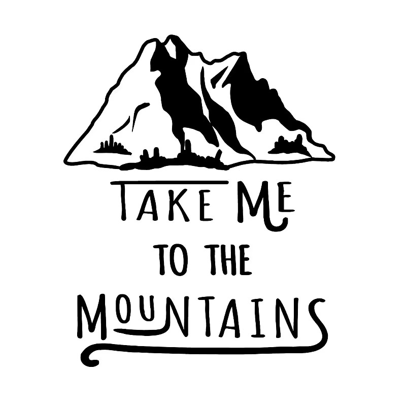 Outdoor Adventure Words - Pegatinas de Vinilo para Coche de