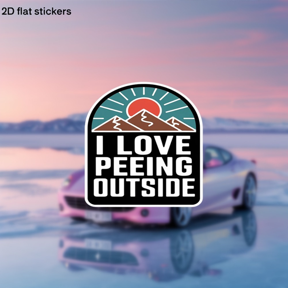 Outdoor Adventure Words - Pegatinas para coche con diseño de