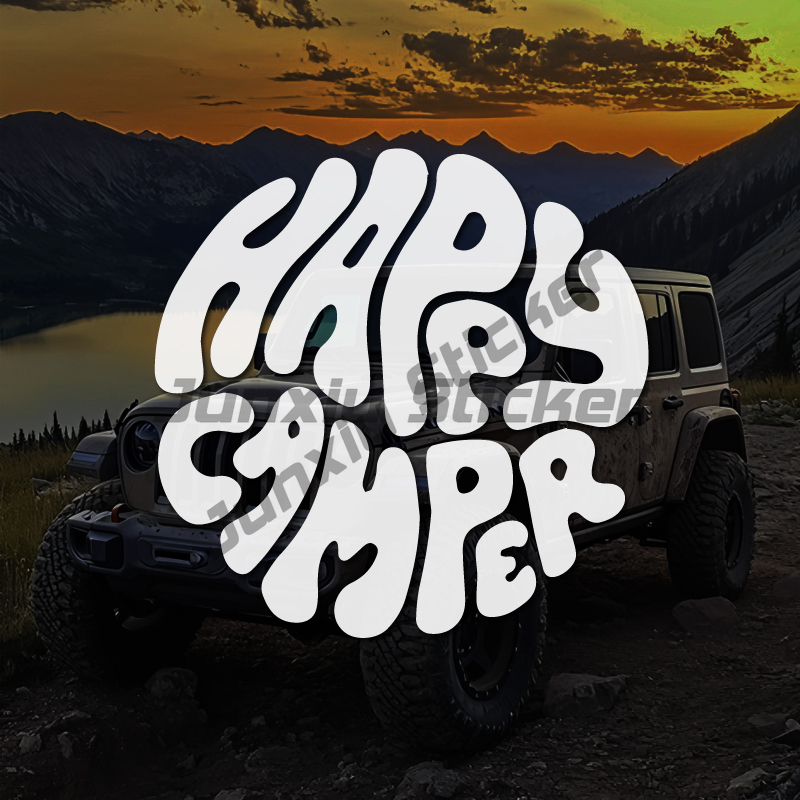 Happy Camper - Diseños de clip - Outdoor Adventure Words reseña y precio