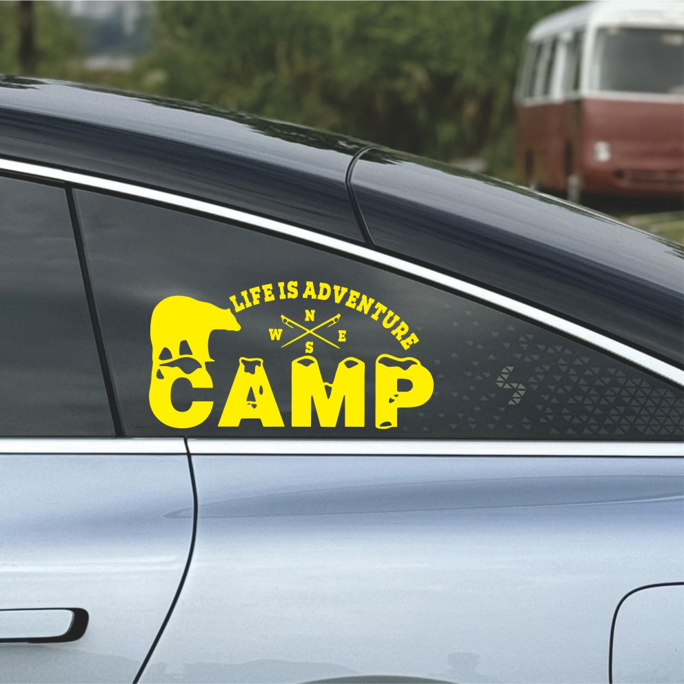 Pegatina de vinilo para coche  - Outdoor Adventure Words reseña y precio
