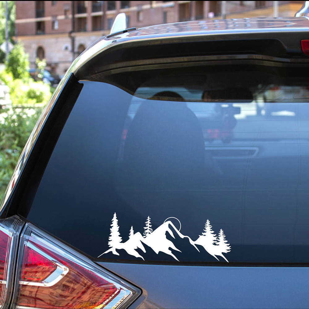 Calcomanías de coche de aventu - Outdoor Adventure Words reseña y precio