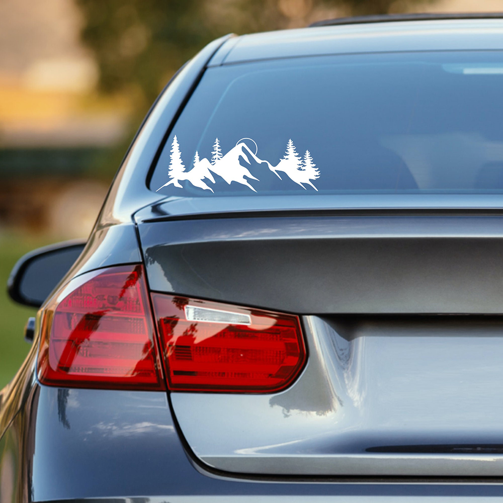 Calcomanías de coche de aventu - Outdoor Adventure Words reseña y precio