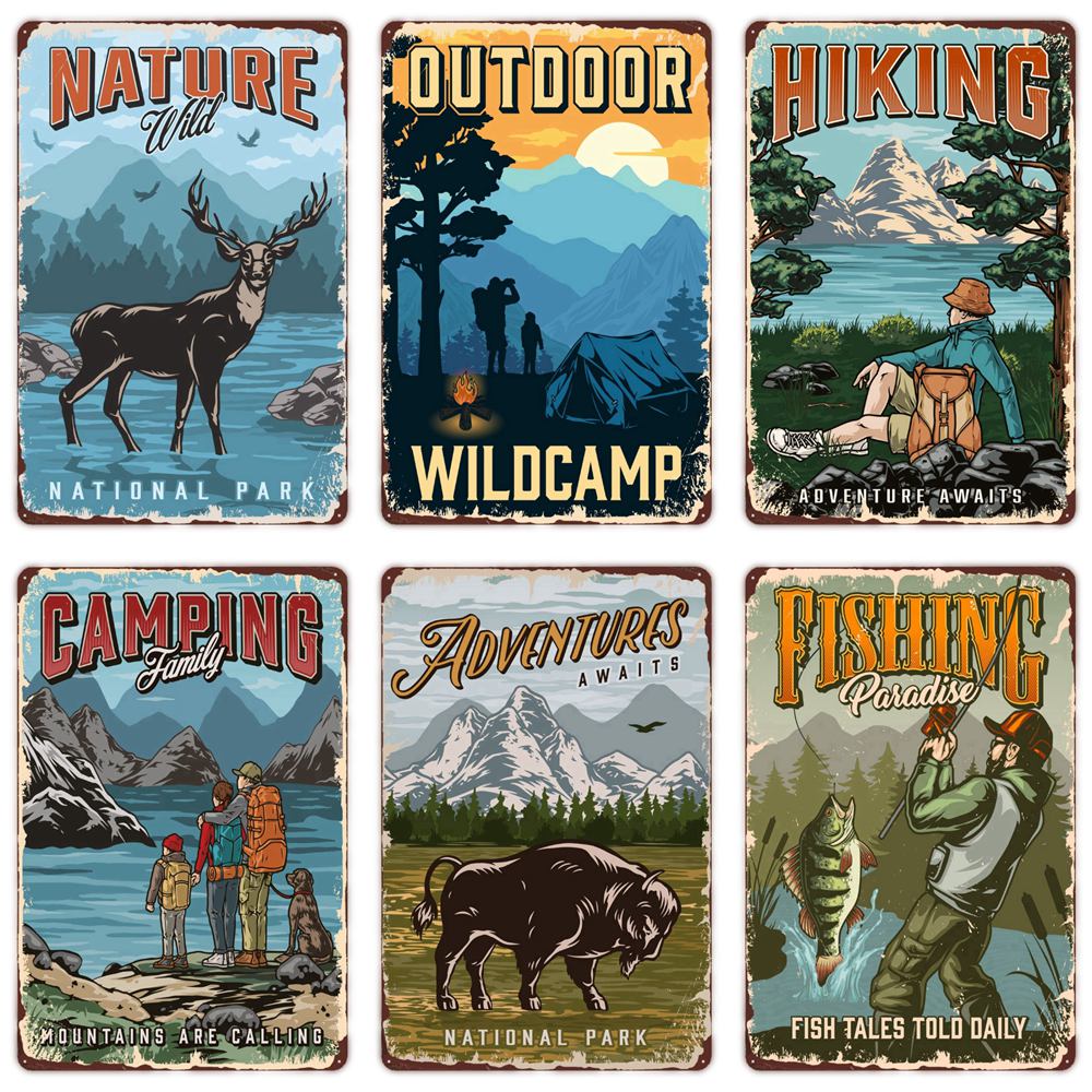 Letrero de Metal Vintage para  - Outdoor Adventure Club reseña y precio