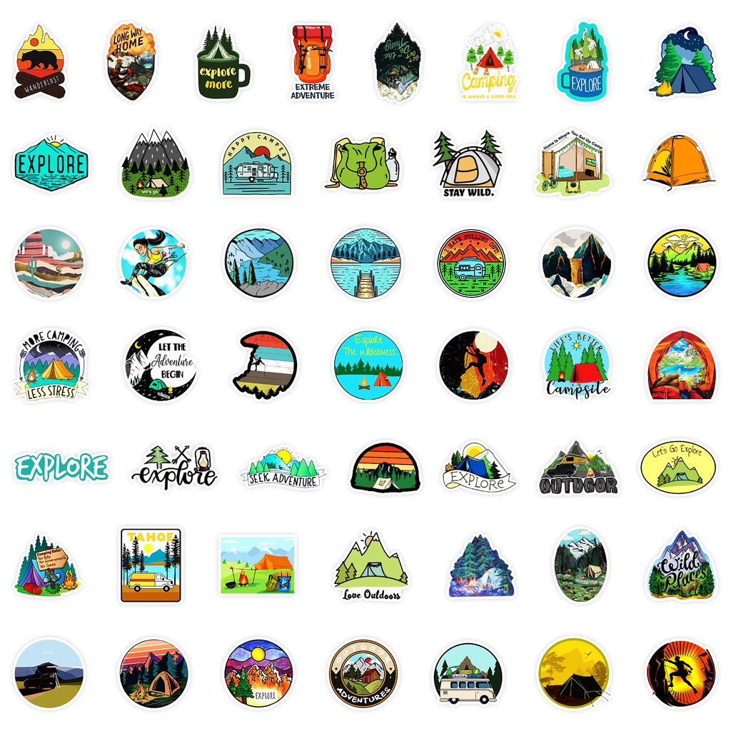 50 Uds. Pegatinas de grafiti d - Outdoor Adventure Store reseña y precio