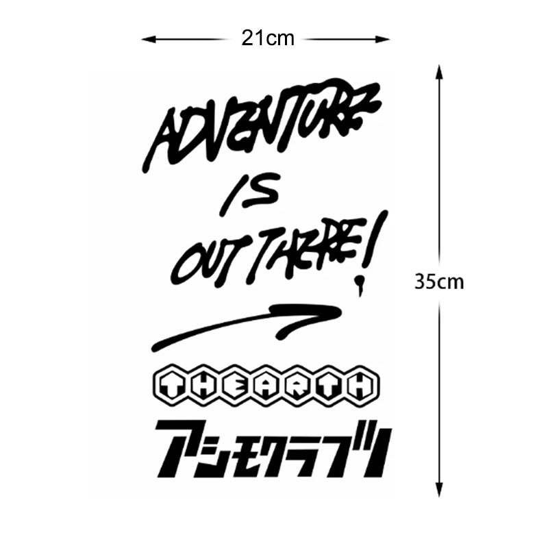 Pegatinas de vinilo para coche - Outdoor Adventure Words reseña y precio