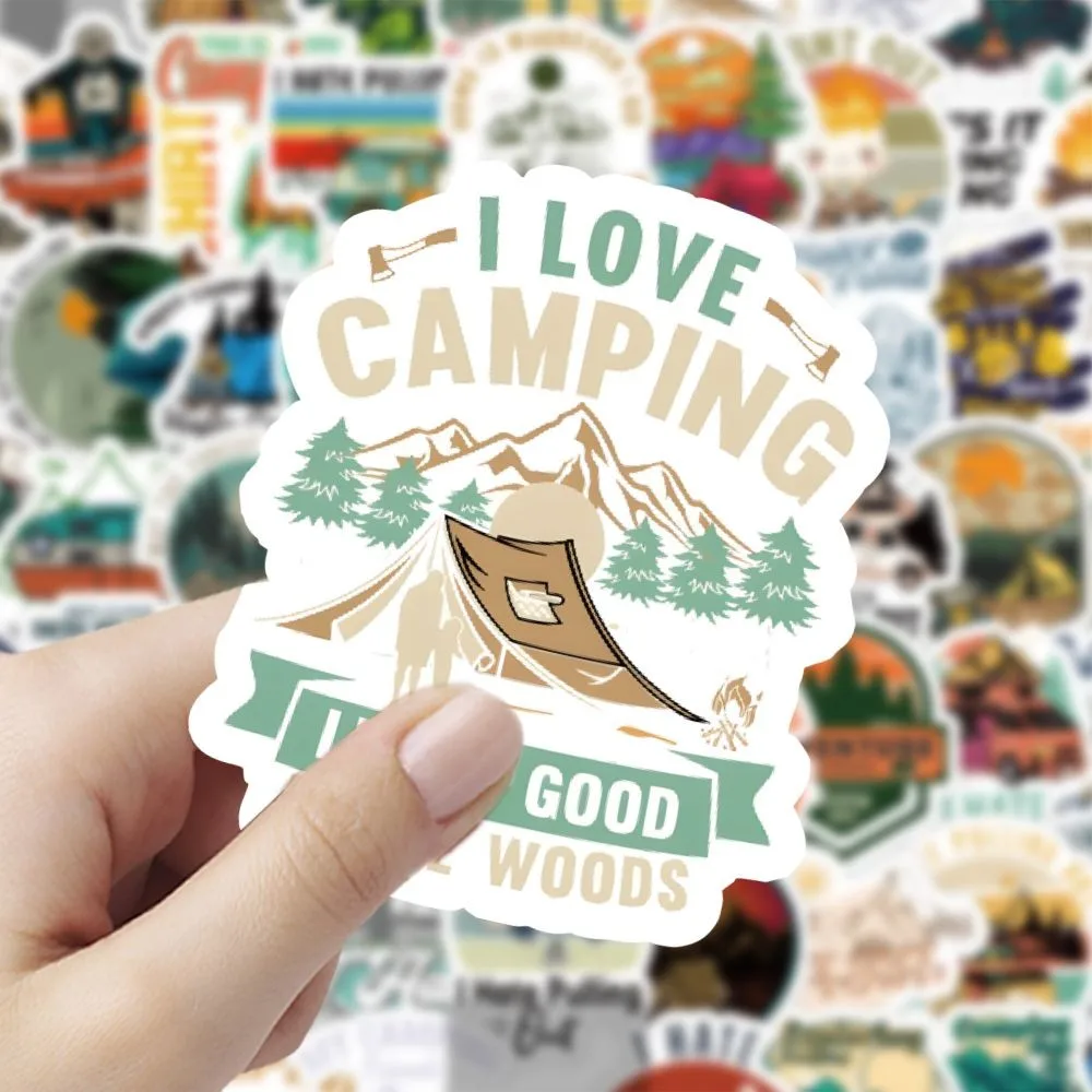 Juego de pegatinas estilo Camp - Outdoor Adventure Store reseña y precio